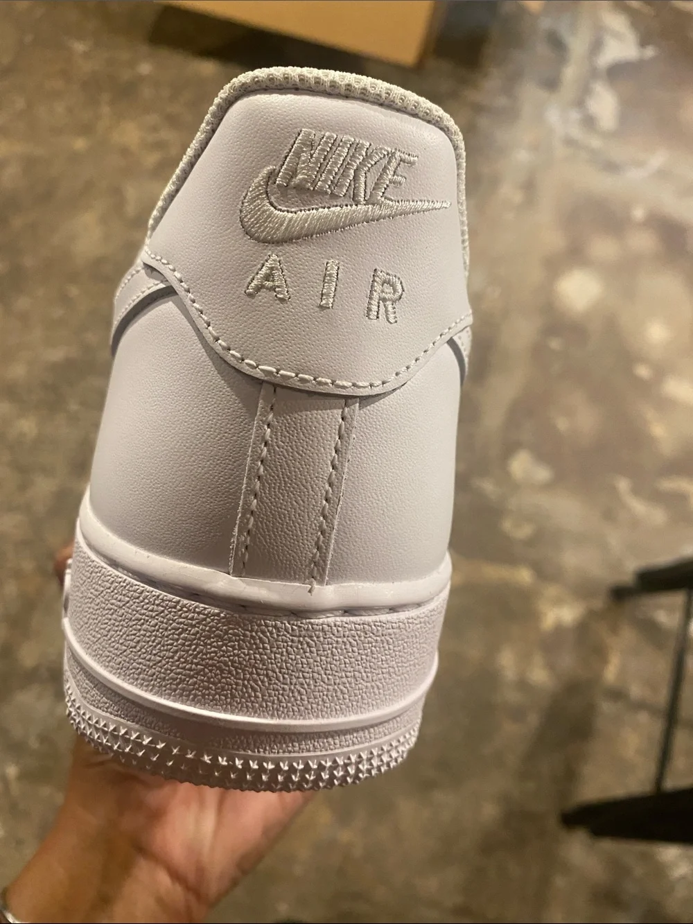 Nike Air Force 1 White Men's Low-Top Leather Sneakers
